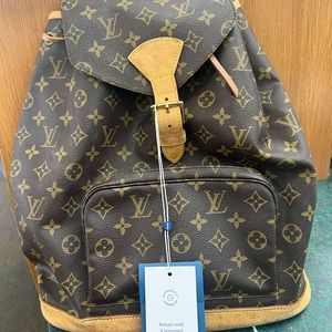 Louis Vuitton LV BackPack Bag  Montsouris GM Browns Monogram
